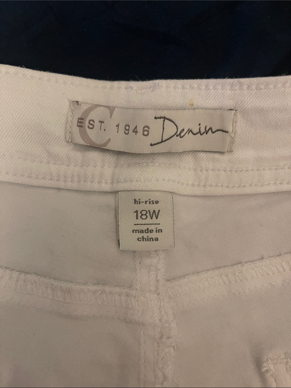 Cato White Distressed Denim Roll-Hem Shorts - Picture 2 of 5